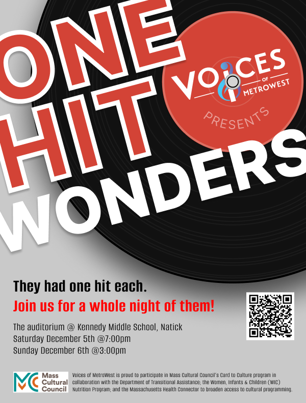 Voices of MetroWest presents One Hit Wonders